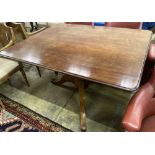 A Victorian rectangular mahogany breakfast table, width 120cm, depth 96cm, height 73cm