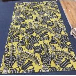 A Designers Guild pale green ground floral rug, 260 x 162cm