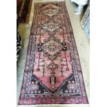 A Hamadan rug, 264 x 88cm