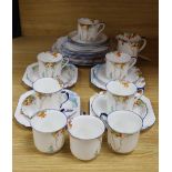 A Shelley twenty nine piece part tea service