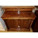 A William IV and later rosewood chiffonier, width120cm depth 45cm, height 116cm