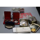 Masonic silver or gilt metal medals and coins etc