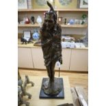 A bronze of Mephistopheles, height 82cm