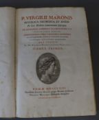 Vergilius Maro, Publius - Opera. "Bucolica, Georgica et Aenis", 3 vols, folio, contemporary