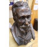 Richard Reginald Goulden (1876-1932). A bronzed plaster bust of Sir John Ross, height