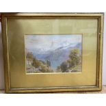 Ebenezer Wake Cook (1844-1926), watercolour, 'Uri-Rothstock, Lake of Lucerne, Switzerland',