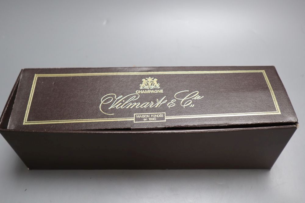 One bottle of Vilmart and Cie Grand Cellier d'or 1992 champagne, complete with box