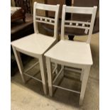 A pair of Neptune bar stools, height 102cm