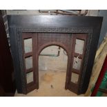 An Edwardian fire surround, width 91cm, height 96cm