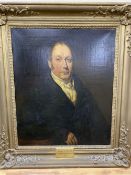 Thomas Arrowsmith (1771-1839), oil on canvas, Portrait of John Pickup, dated 1825, 75 x