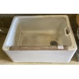 An early 20th century Belfast sink, 63 x 47cm height 28cm