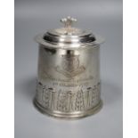A George V miniature silver tankard, Daniel & John Welby, London, 1927, engraved 'Merchant Taylors