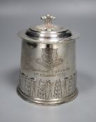 A George V miniature silver tankard, Daniel & John Welby, London, 1927, engraved 'Merchant Taylors