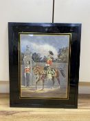R.J. Mau.imechangier ..., watercolour, Officer and Lancer of the XVII Lancers 1833-39, signed and