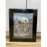 R.J. Mau.imechangier ..., watercolour, Officer and Lancer of the XVII Lancers 1833-39, signed and