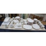 An extensive Villeroy and Boch Petite Fleur pottery tea and dinner service with various serving