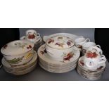 A group of Royal Worcester Evesham pattern part tea and dinner wares