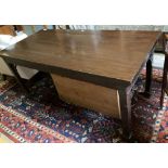 A George III design mahogany serving table, width 175cm, depth 82cm, height 82cm