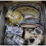 A group of 19th / 20th century tea wares, various jugs etc.