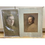 German School c.1909, lithograph on buff paper, Kaiser Wilhelm II, indistinctly signed Jubens?