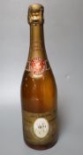 A bottle of Louis Roederer Cristal Champagne 1971