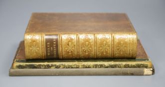 A leather bound Works of Shakespeare and two books on The Earl of Nithsdale's