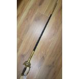 A Naval officers dress sword, length 84cm