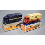 A Dinky Supertoys Guy "Lyons" Van, 1st type, dark blue cab / chassis / body, scratched, model 514,