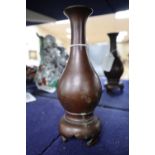 An 18th Chinese bronze vase, 18cmCONDITION: Some occasional minor areas of wear and some small areas