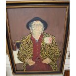 Christian Spurling, oil on board, 'Baba, Romany grandma', signed and dated 1970, 62 x 46cm