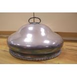 A silver plated meat dish cover