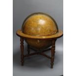 An early 19th century Smith's Celestial table globe, height 46cm (a.f.)