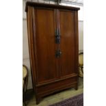 A Chinese wardrobe, width 104cm, depth 50cm, height 197cm