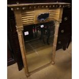 A Regency giltwood pier glass, width 64cm, height 98cm