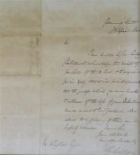 New Zealand History: Two Downing Street Letters dated 1846, addressed to Matthew Whytlaw and written