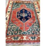 A Caucasian style small carpet, 240 x 180cm