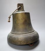 A ship's bell, height 31cm