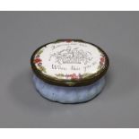 An early 19th century South Staffordshire enamel box