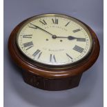 An A.F. Pears wall clock, with bell-striking movement, dial 27cm