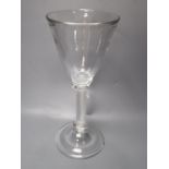 An oversize period-style wine glass by Anthony Stern, height 37cmCONDITION: Large wine glass -