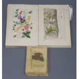 A collection of nine WWI machine embroidered silk postcards, other silks and postcards
