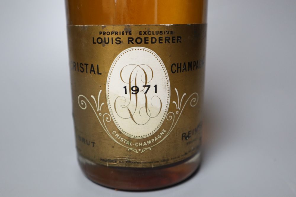 A bottle of Louis Roederer Cristal Champagne 1971 - Image 2 of 2