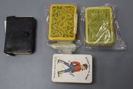 A c.1900 card game of FUNNY FAMILIES Glevum series by Woolley & Co. 9 Families. 32 card. 4 missing.