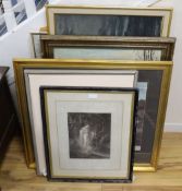 A group of assorted paintings and prints