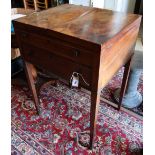 A George III mahogany enclosed wash stand, width 66cm, depth 56cm, height 92cm