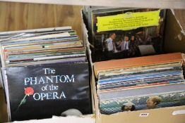 A large quantity of vinyl LP's and singles, Rock Pop, Jazz and Classical