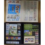 A domestic stamp collection - ten albums and loose, including mint Channel Islands