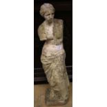 A reconstituted stone figure of Venus, height 85cm