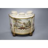 An early 19th century Davenport Longport porcelain bough pot, width 20cmCONDITION: One rear foot