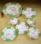 Two Masons ironstone soup bowls, four Mason's plates, 14 items of Mintons porcelainCONDITION: Two